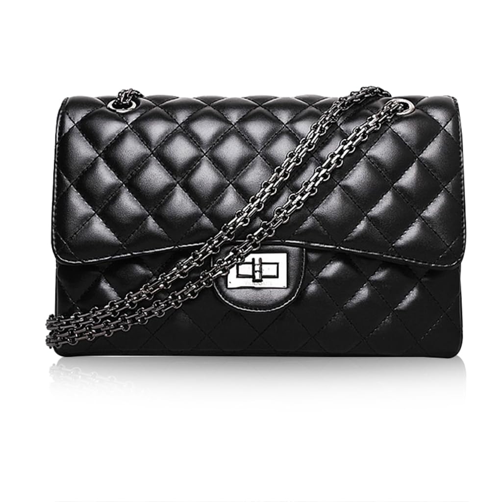 PALAY Sling Bag for Women Stylish PU Leather Shoulder Bag Chain Strap Bag Diamond Pattern Bag Interlock Closure Women Bag Crossbody Bag for Girls PALAY Sling Bag for Women Stylish PU Leather Shoulder Bag Chain Strap Bag Diamond Pattern Bag Interlock Closure Women Bag Crossbody Bag for Girls